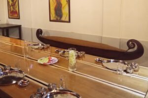 Best Ayurvedic Treatment and Panchakarma in Kerala | Shantitheeram Ayurveda Ayurvedic Dining Room at Shantitheeram Kerala